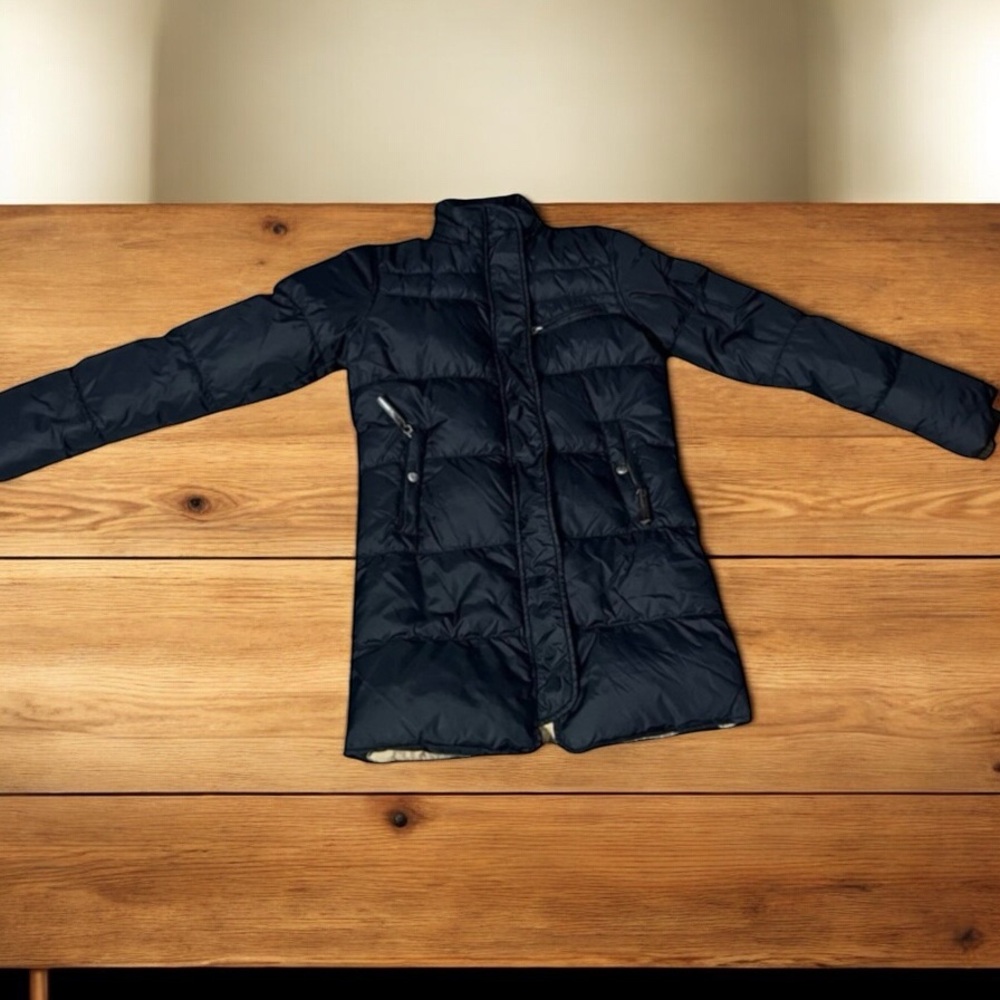 TRUE RELIGION BLACK PUFFER PARKA COAT XS / SIZE 2